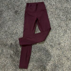 Used dark burgundy Lululemon Align leggings. Size 2